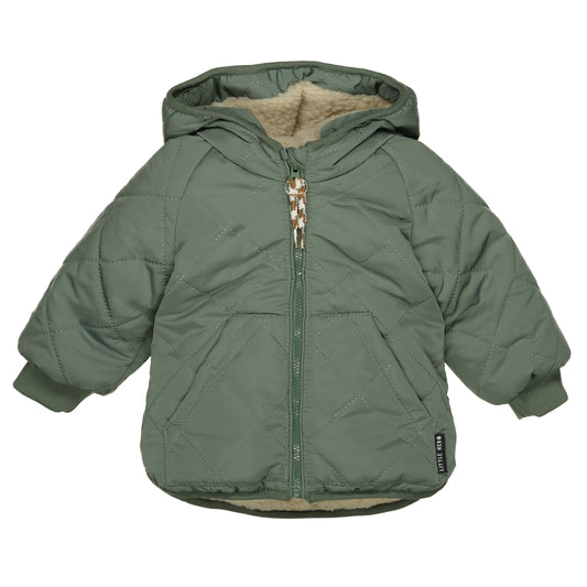 Steppjacke mit Teddy-Fell auf der Innenseite