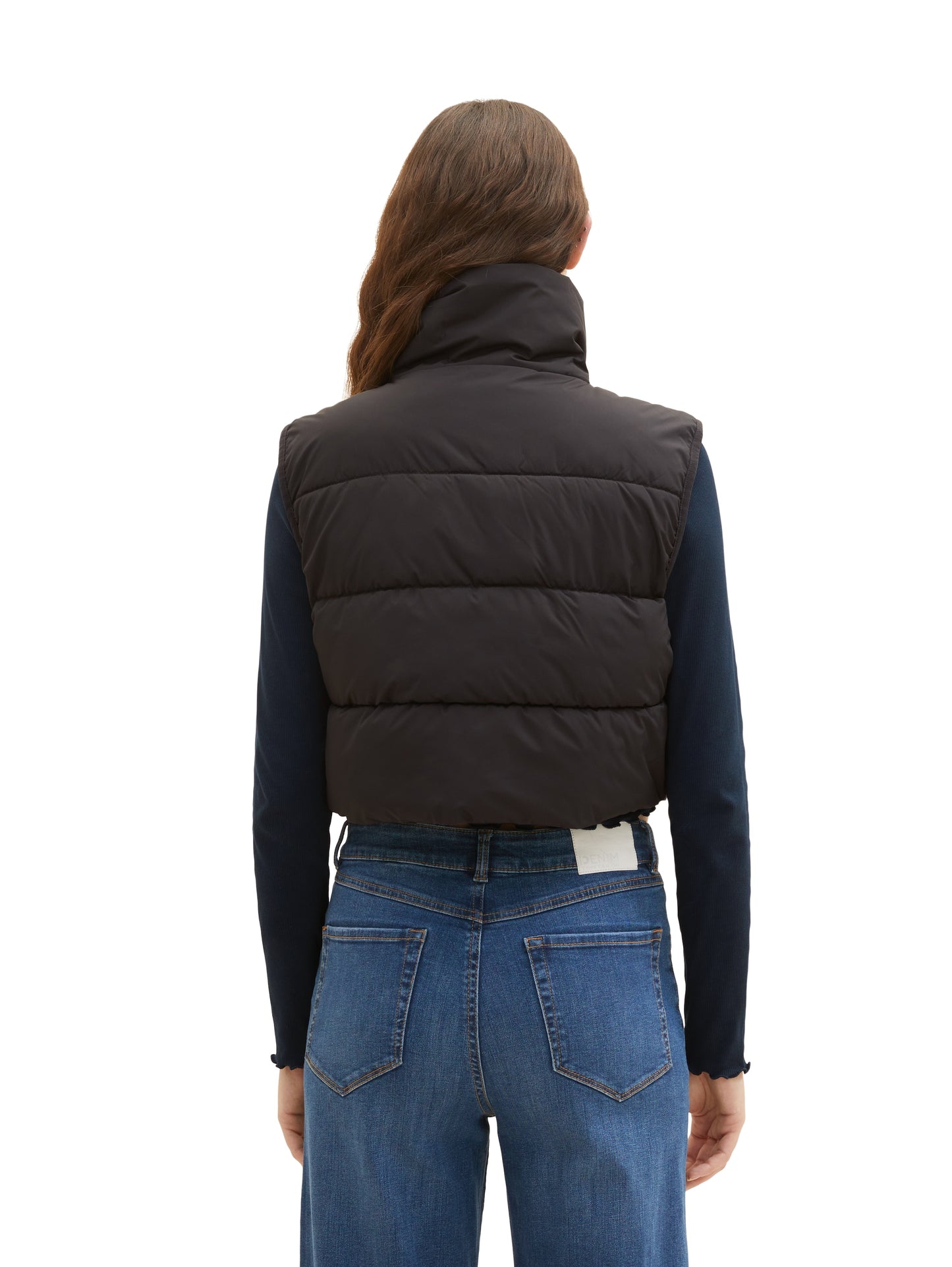 Cropped Puffer-Weste