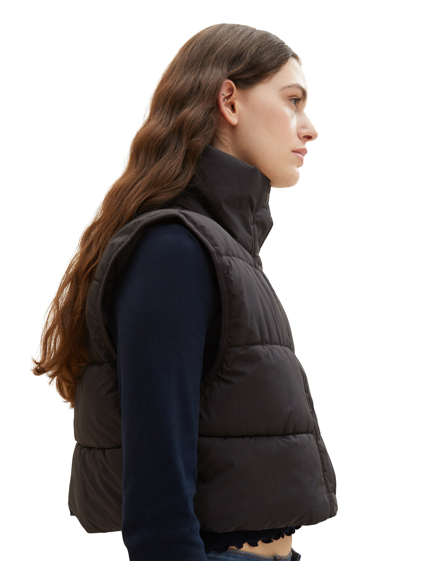 Cropped Puffer-Weste