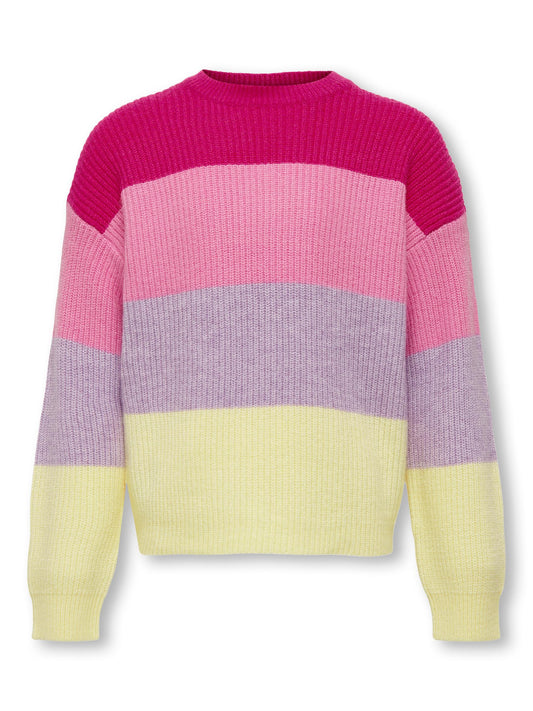 KOGSANDY L/S STRIPE PULLOVER KNT NOOS
