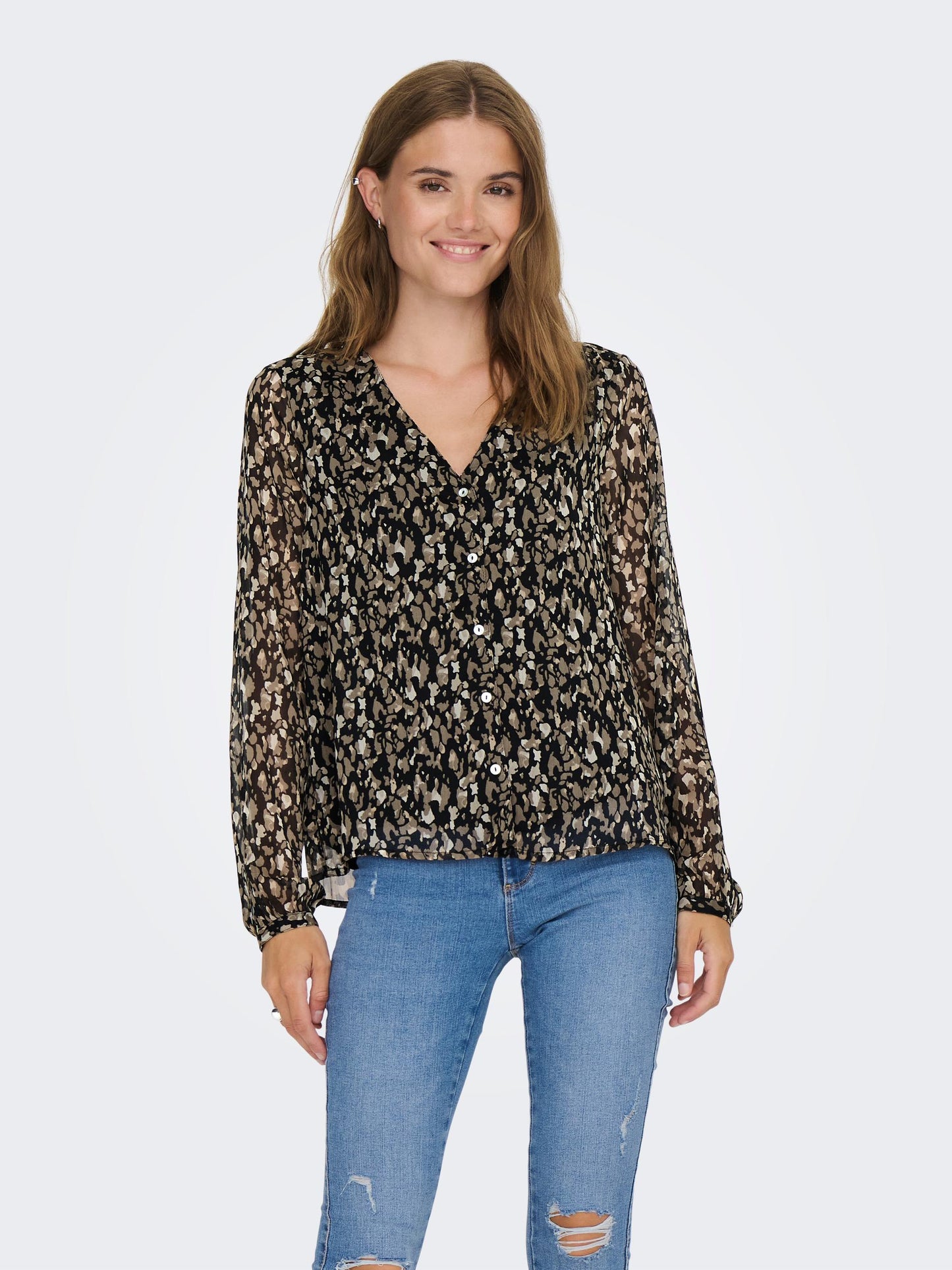 ONLLUNA L/S V-NECK TOP NOOS PTM
