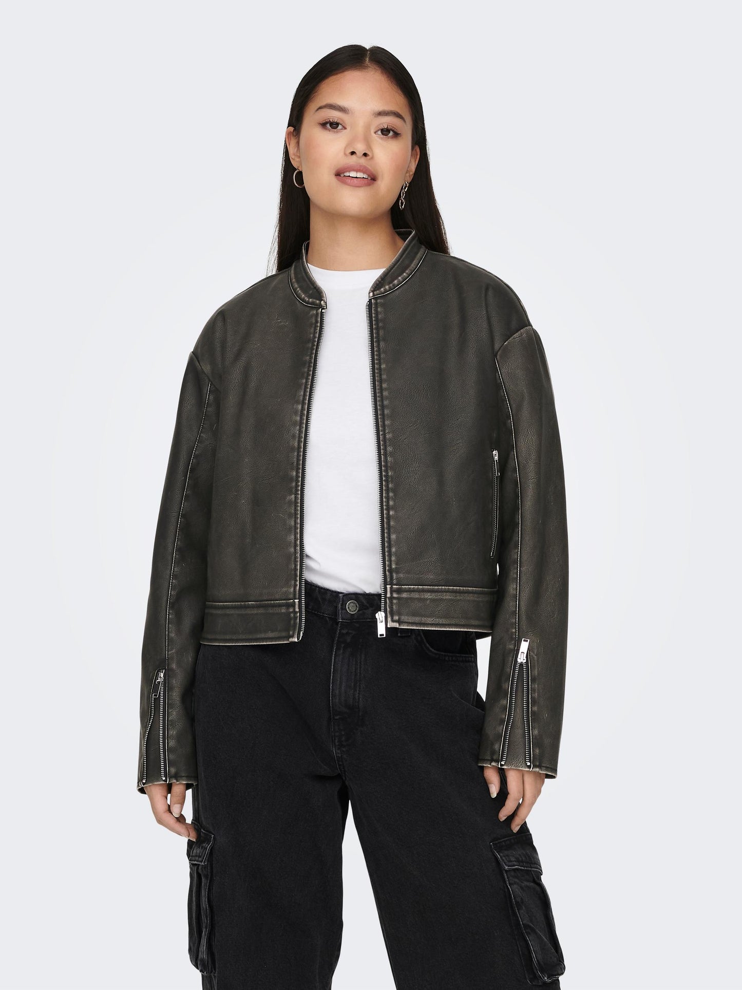 ONLMINDY FAUX LEATHER JACKET OTW NOOS