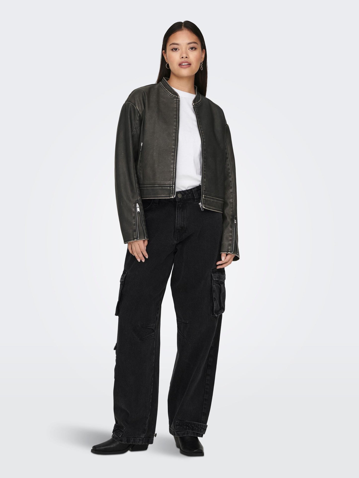 ONLMINDY FAUX LEATHER JACKET OTW NOOS