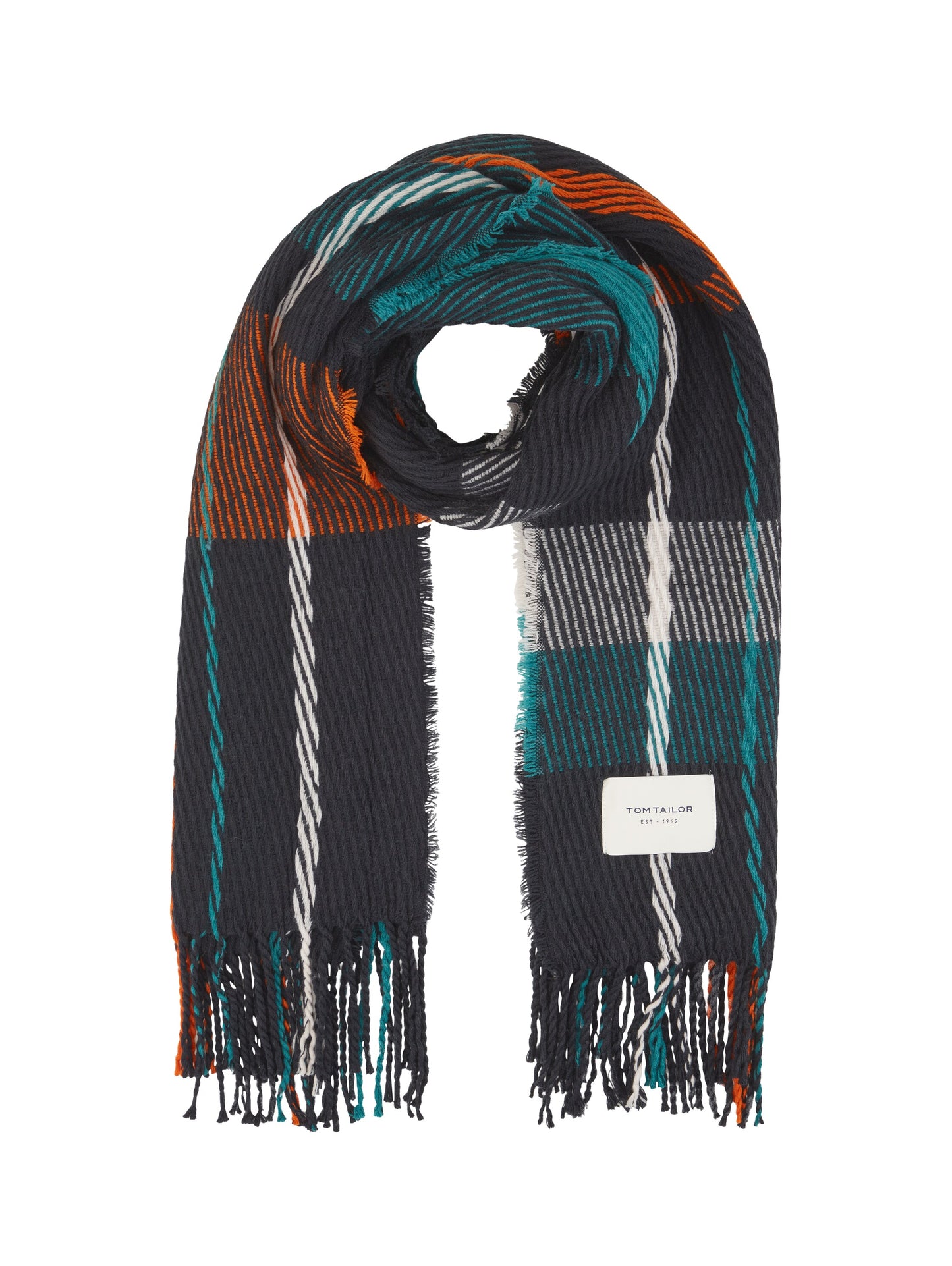Strukturierter Schal mit recyceltem Polyester