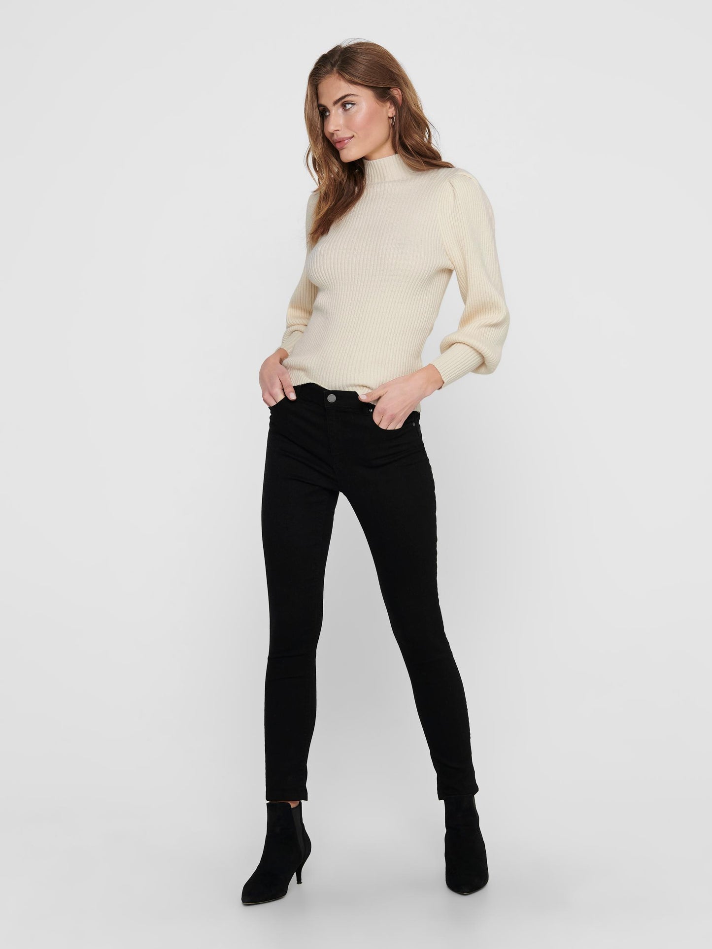 ONLKATIA L/S HIGHNECK PULLOVER KNT NOOS