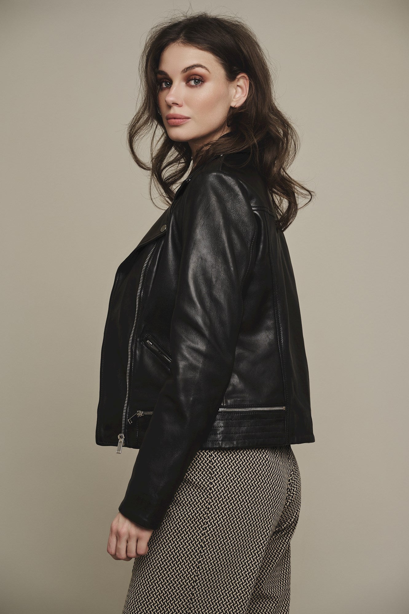 Rino&Pelle Jacke Leder Fblack