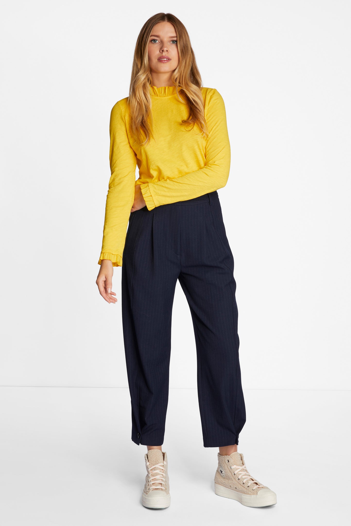 Organic Slub Frill Longsleeve