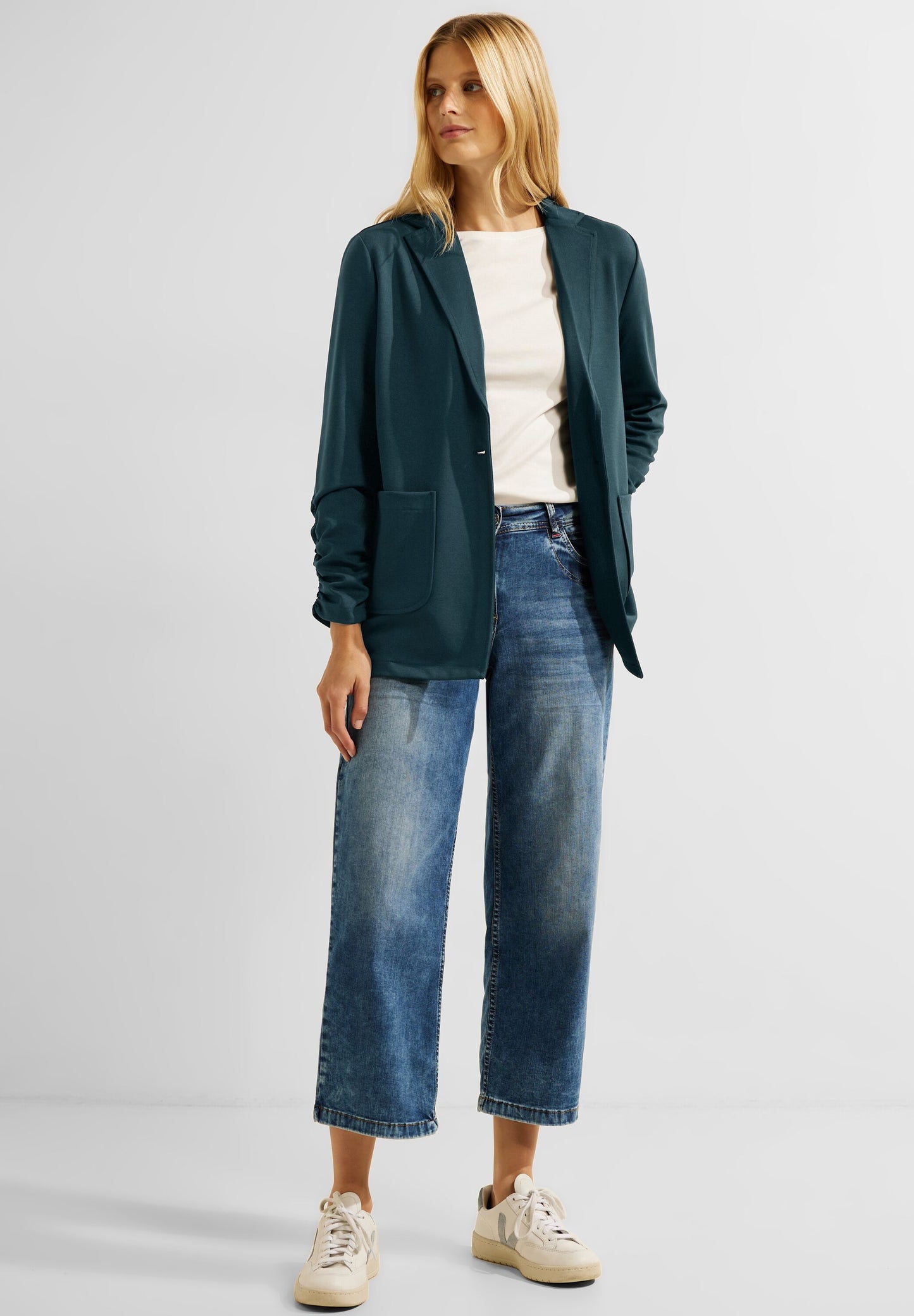 Oversize Blazer mit Raffung
