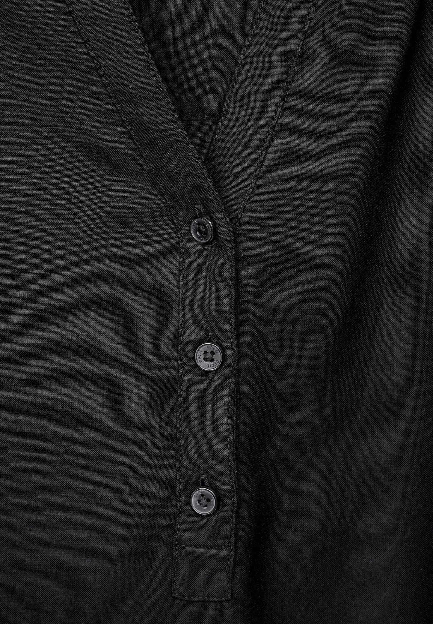 Viskose Bluse in Unifarbe