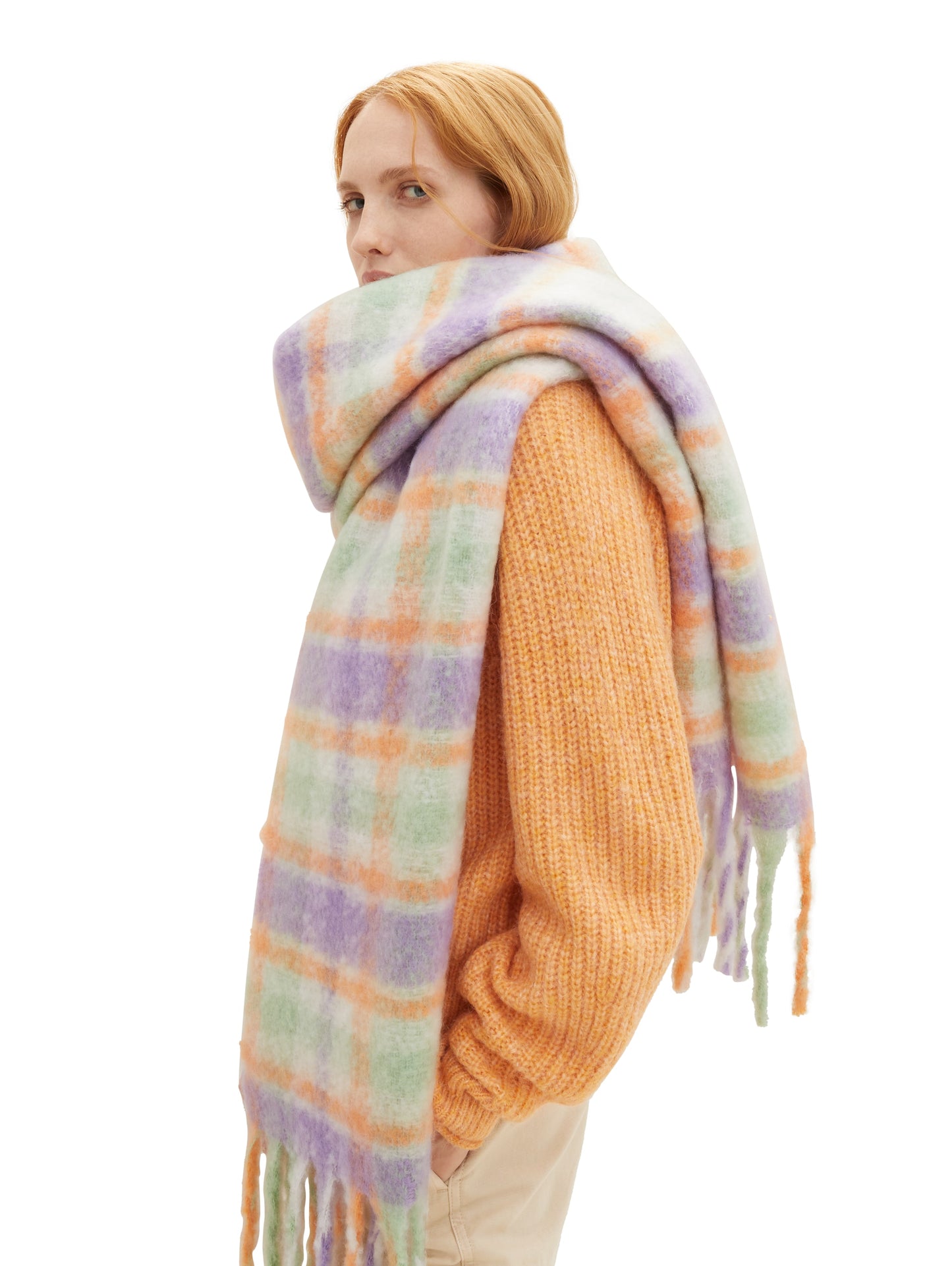 Schal mit recyceltem Polyester