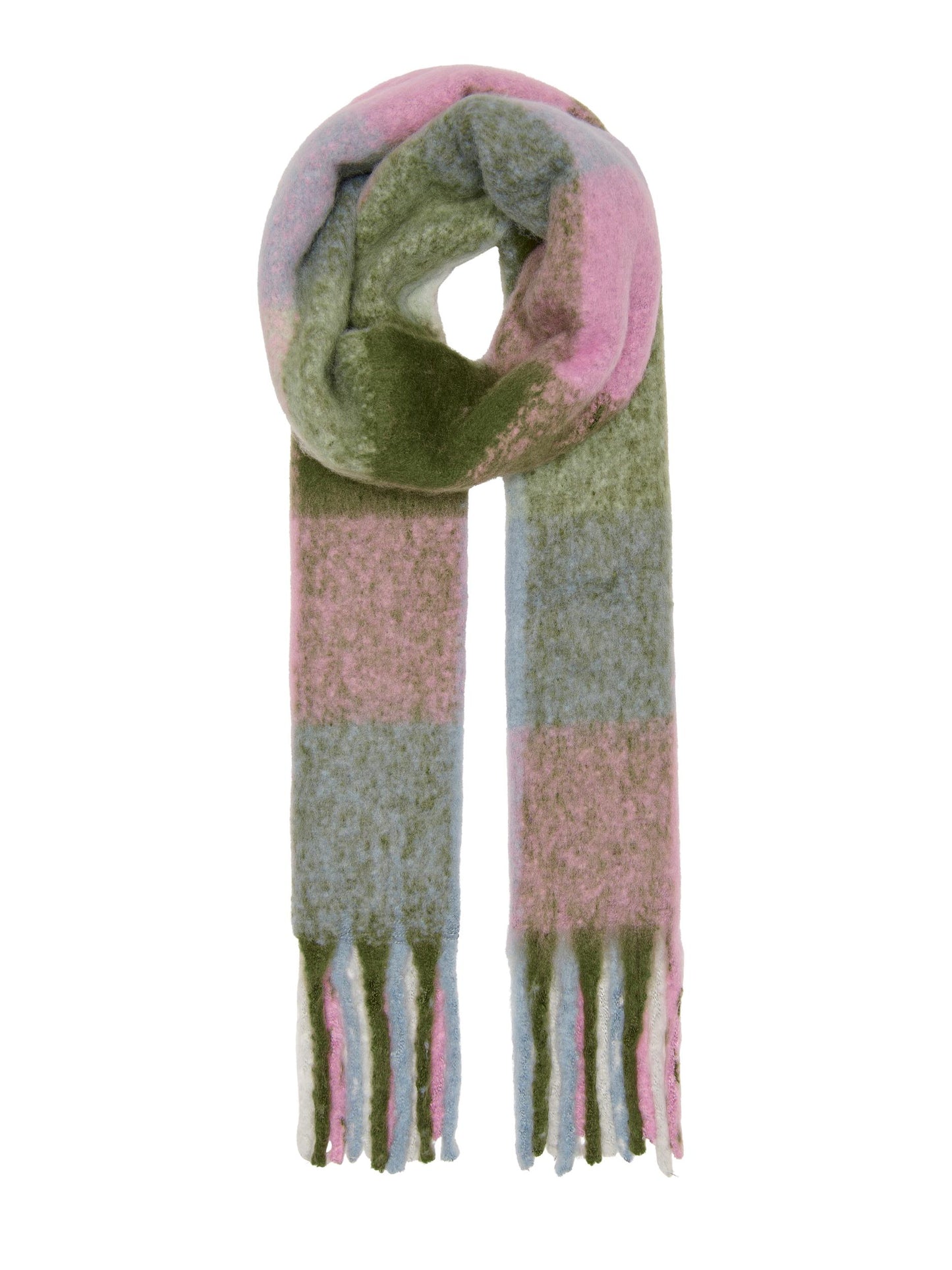 ONLSINA LIFE WOVEN CHECK SCARF CC