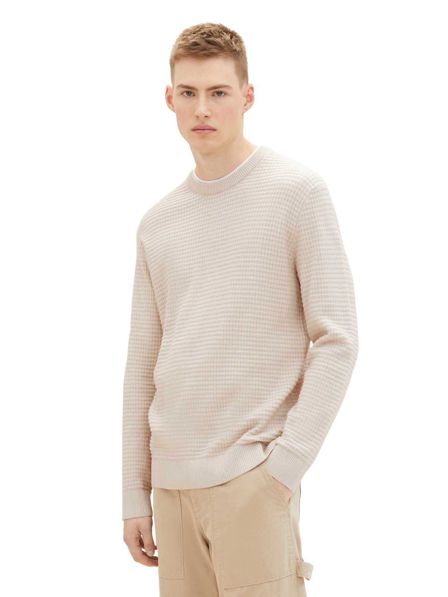 Strickpullover mit Struktur