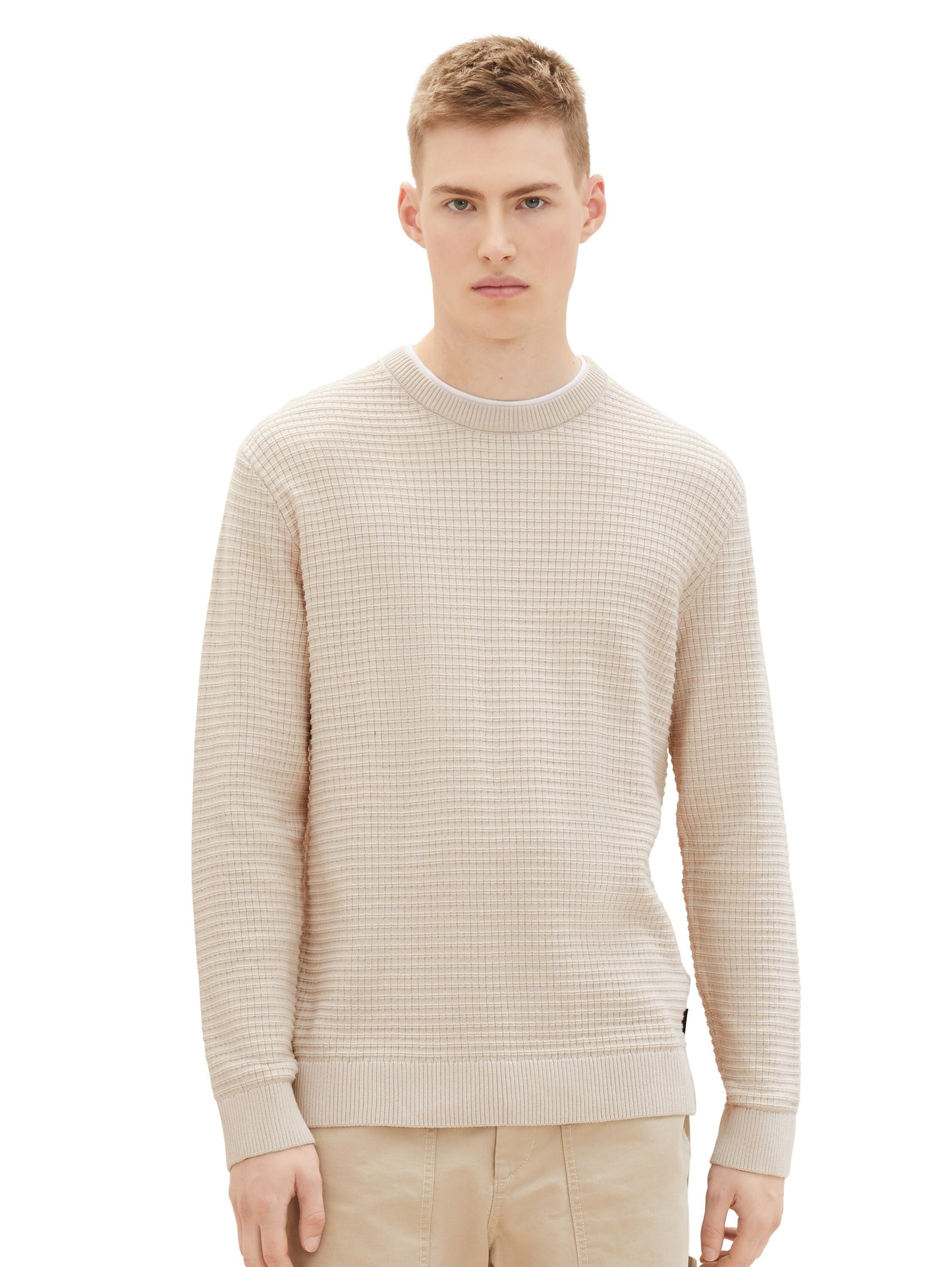 Strickpullover mit Struktur