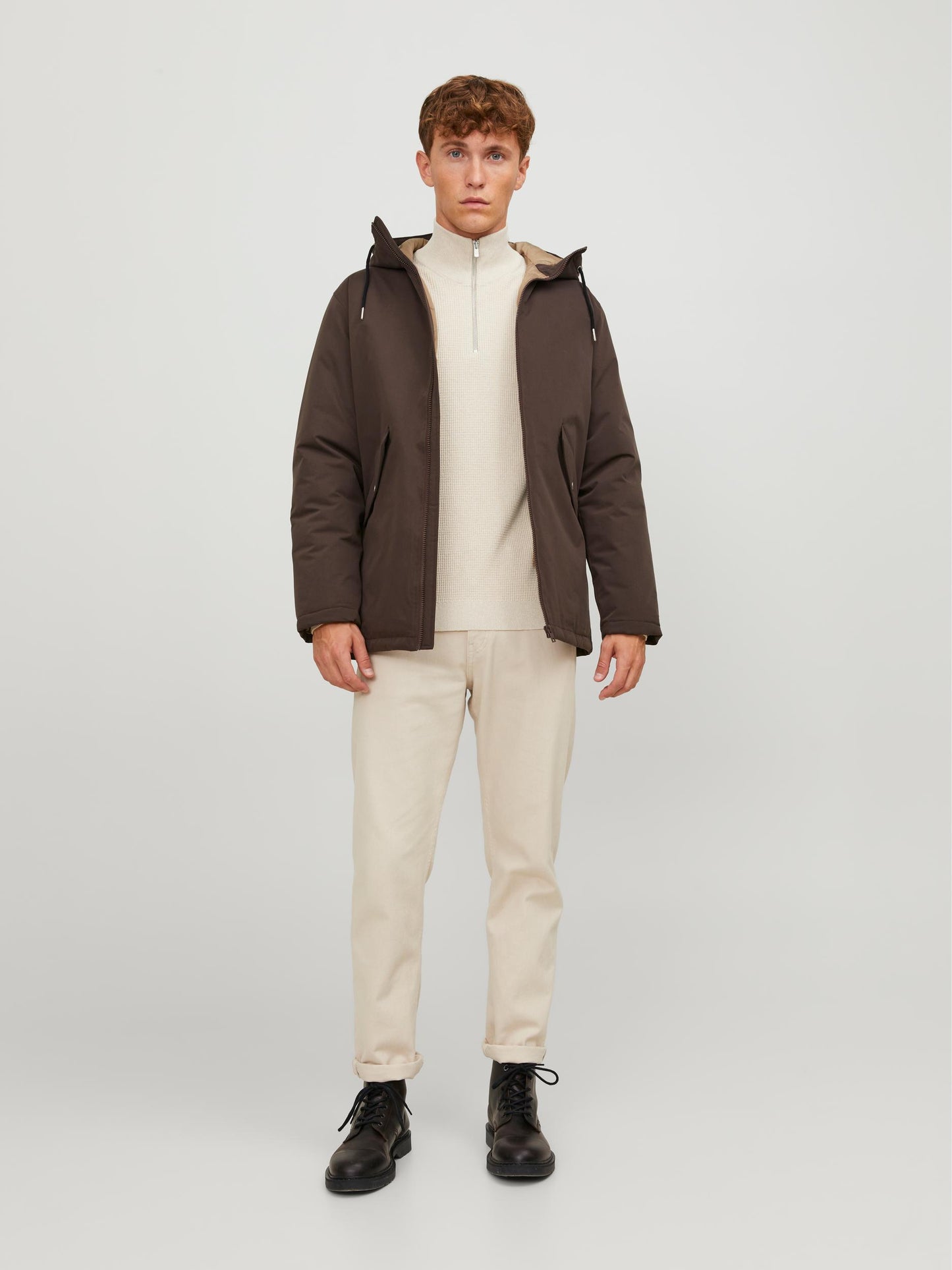 JPRBLAARTHUR KNIT HALF ZIP CH