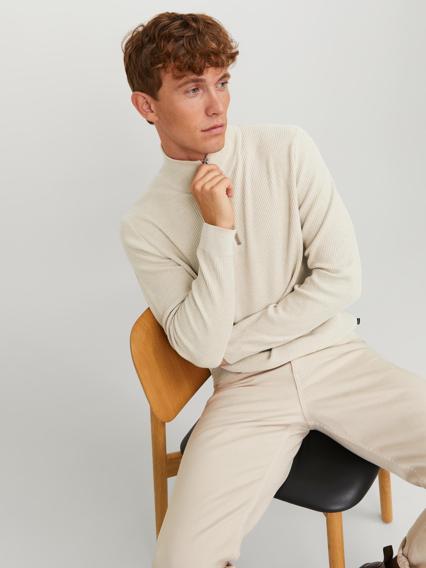 JPRBLAARTHUR KNIT HALF ZIP CH