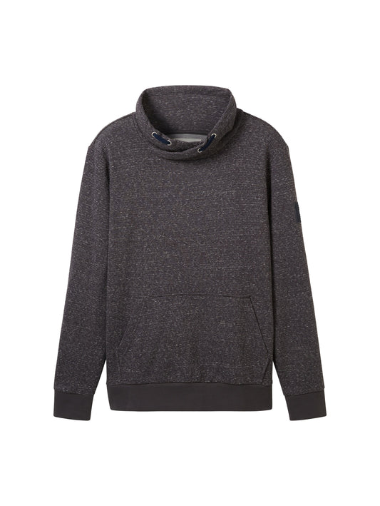 Sweatshirt in Melange Optik