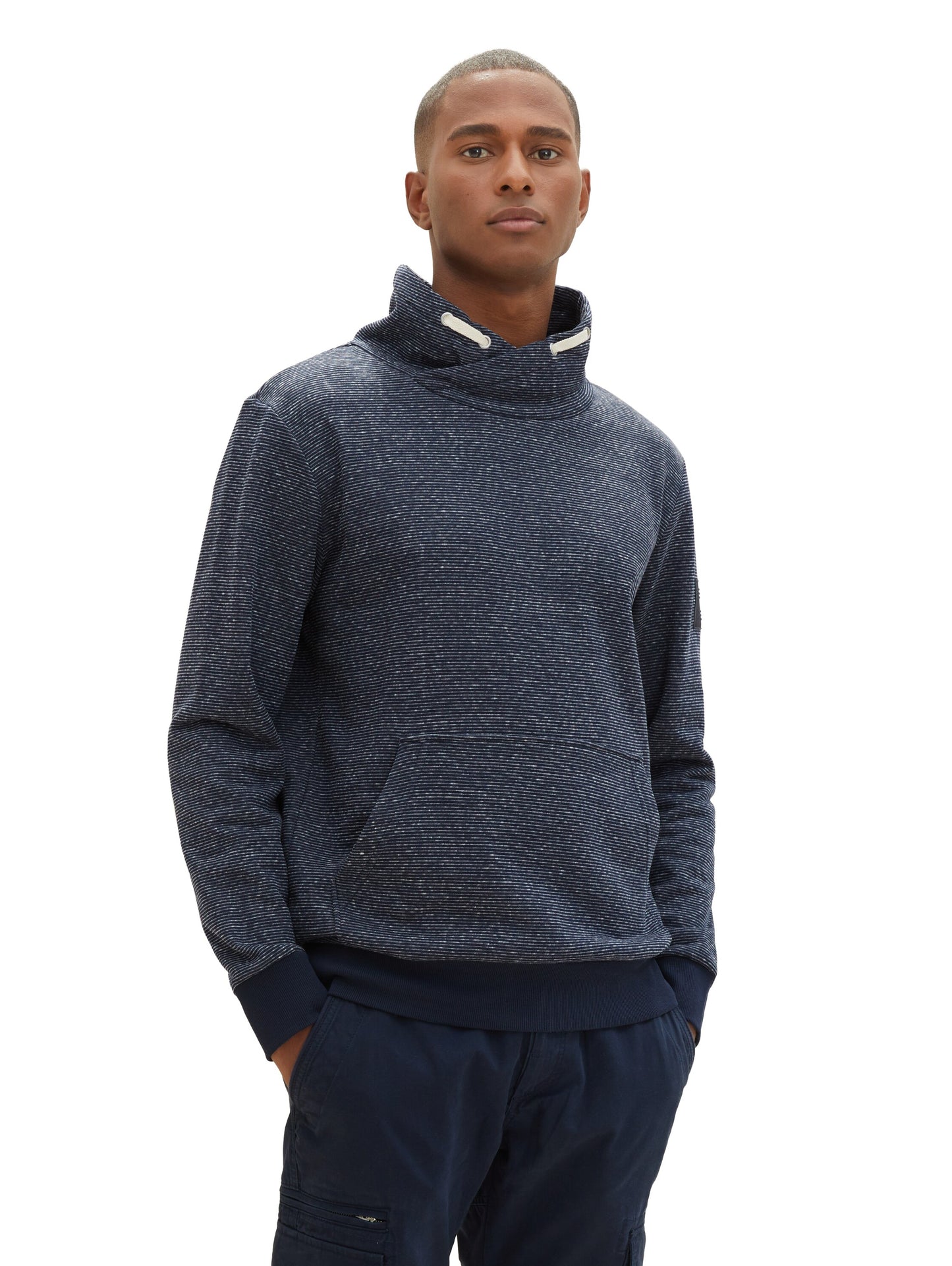 Sweatshirt in Melange Optik