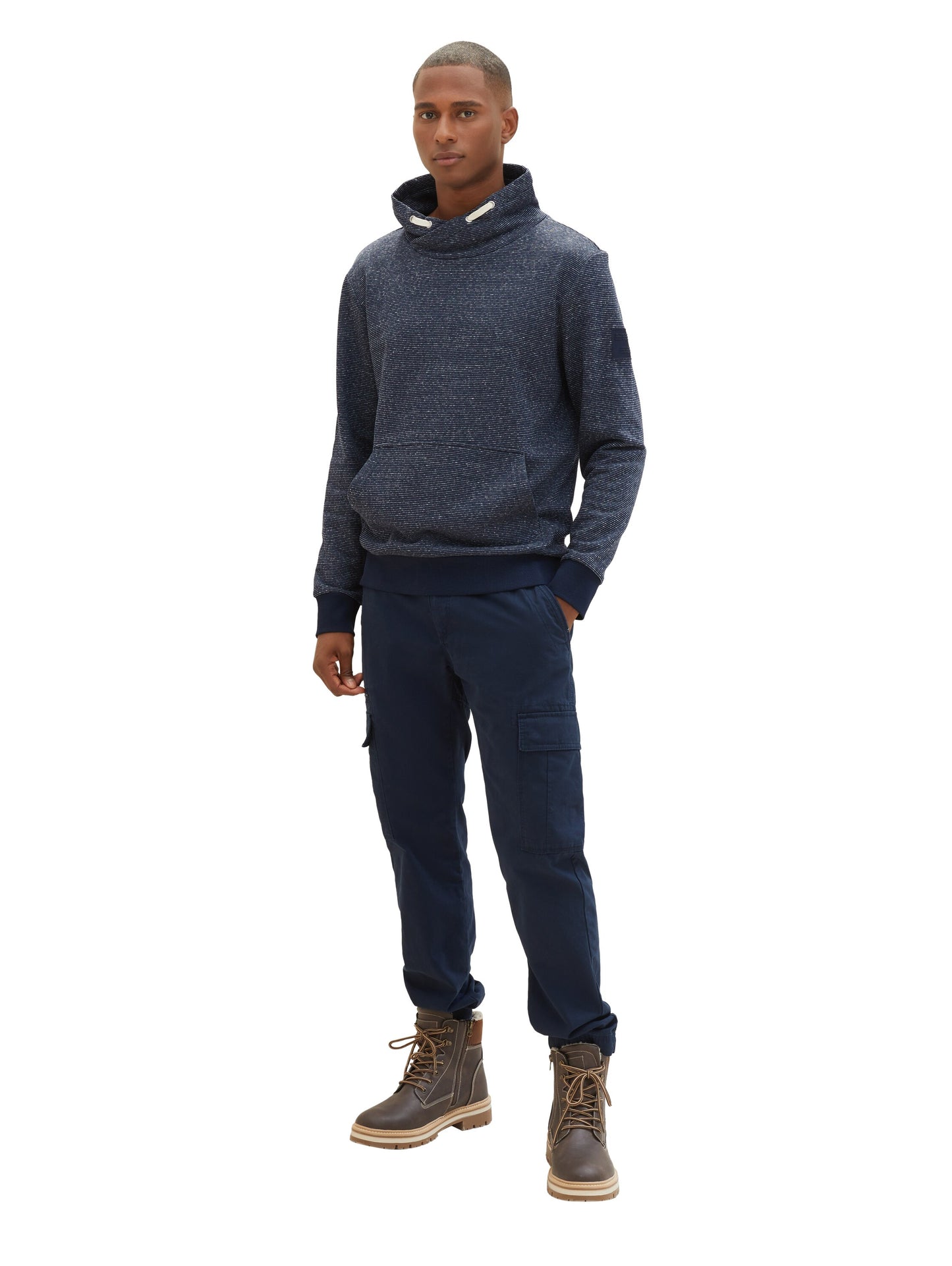 Sweatshirt in Melange Optik