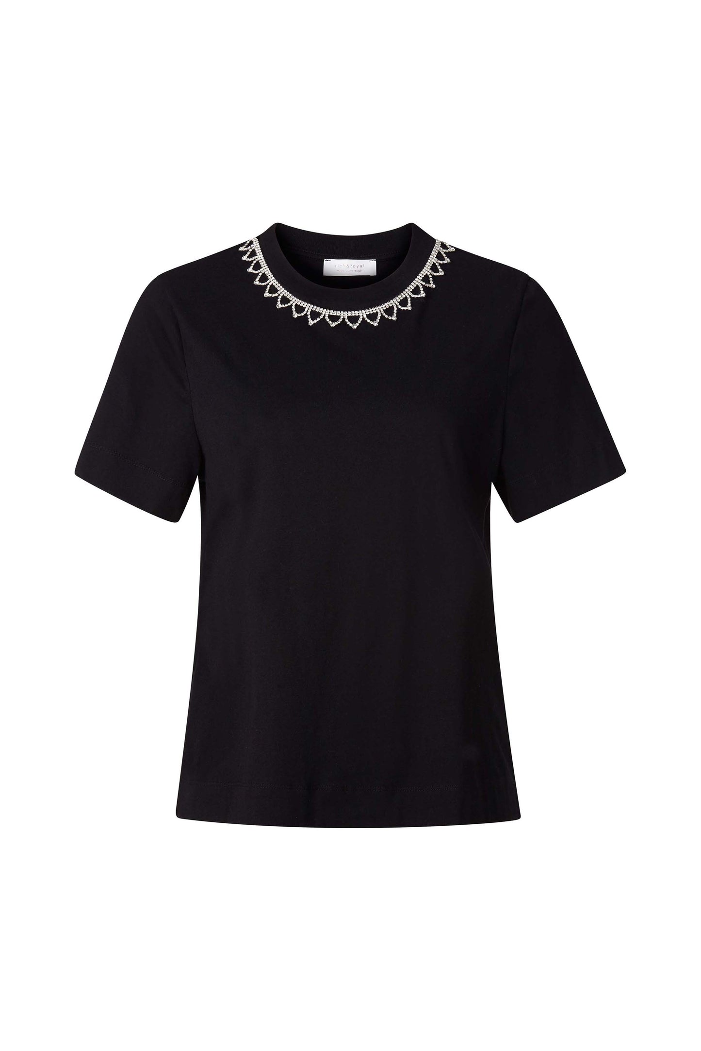 T-shirt with strass application organic
