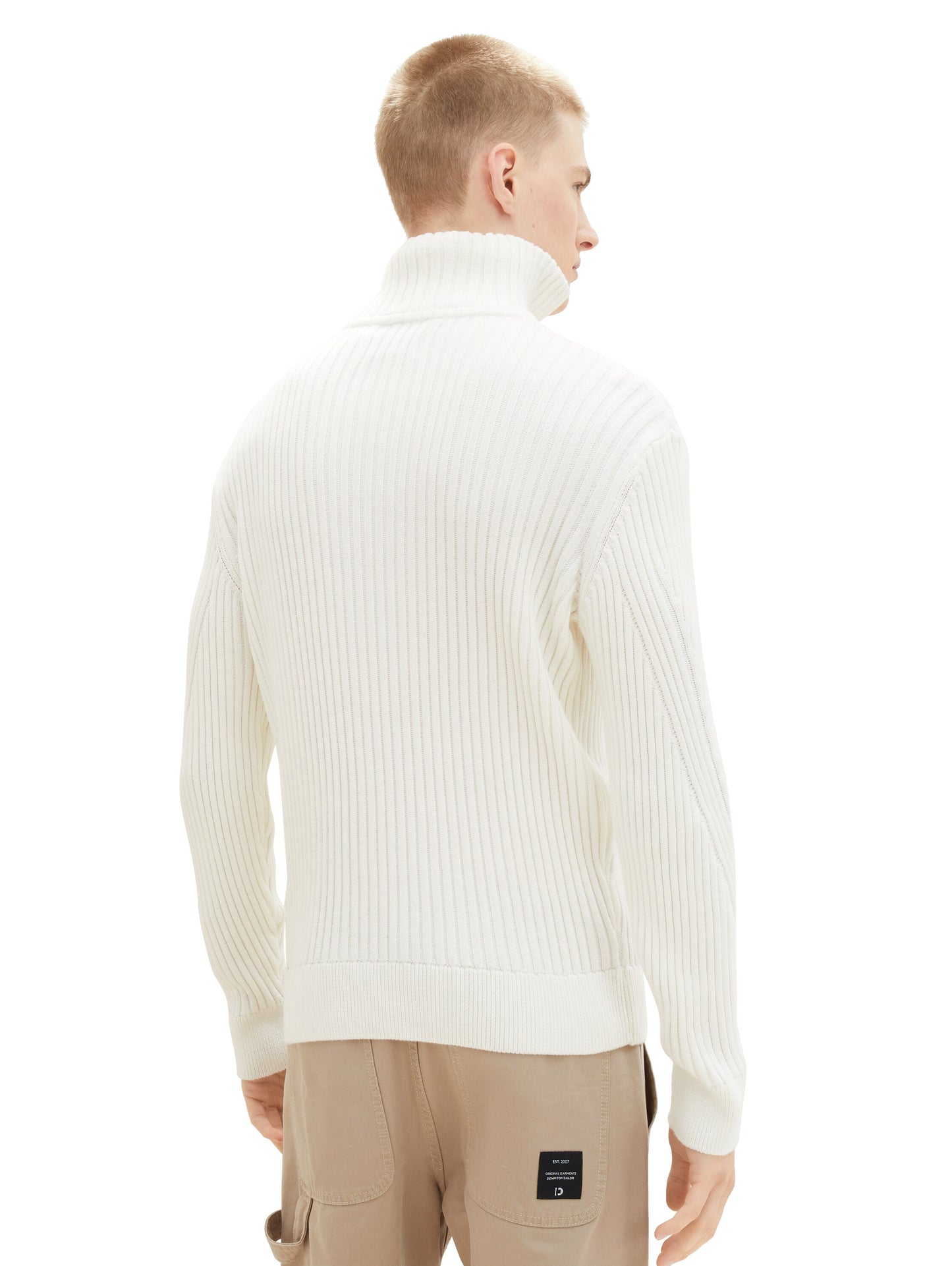 Troyer Strickpullover mit Rippstruktur