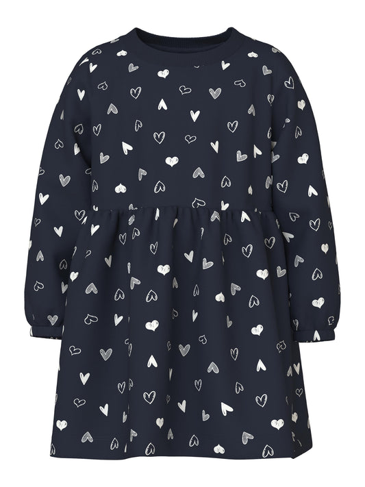 NMFVILUBA LS SWE DRESS BRU S1