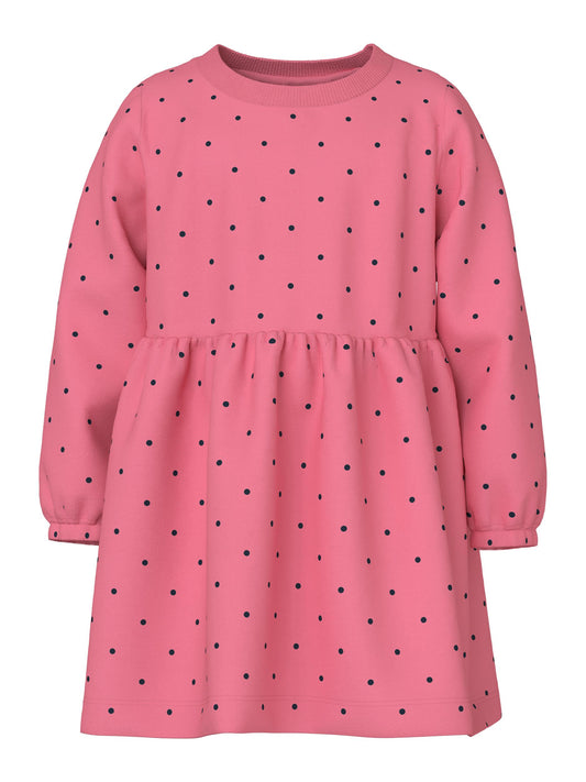 NMFVILUBA LS SWE DRESS BRU S1