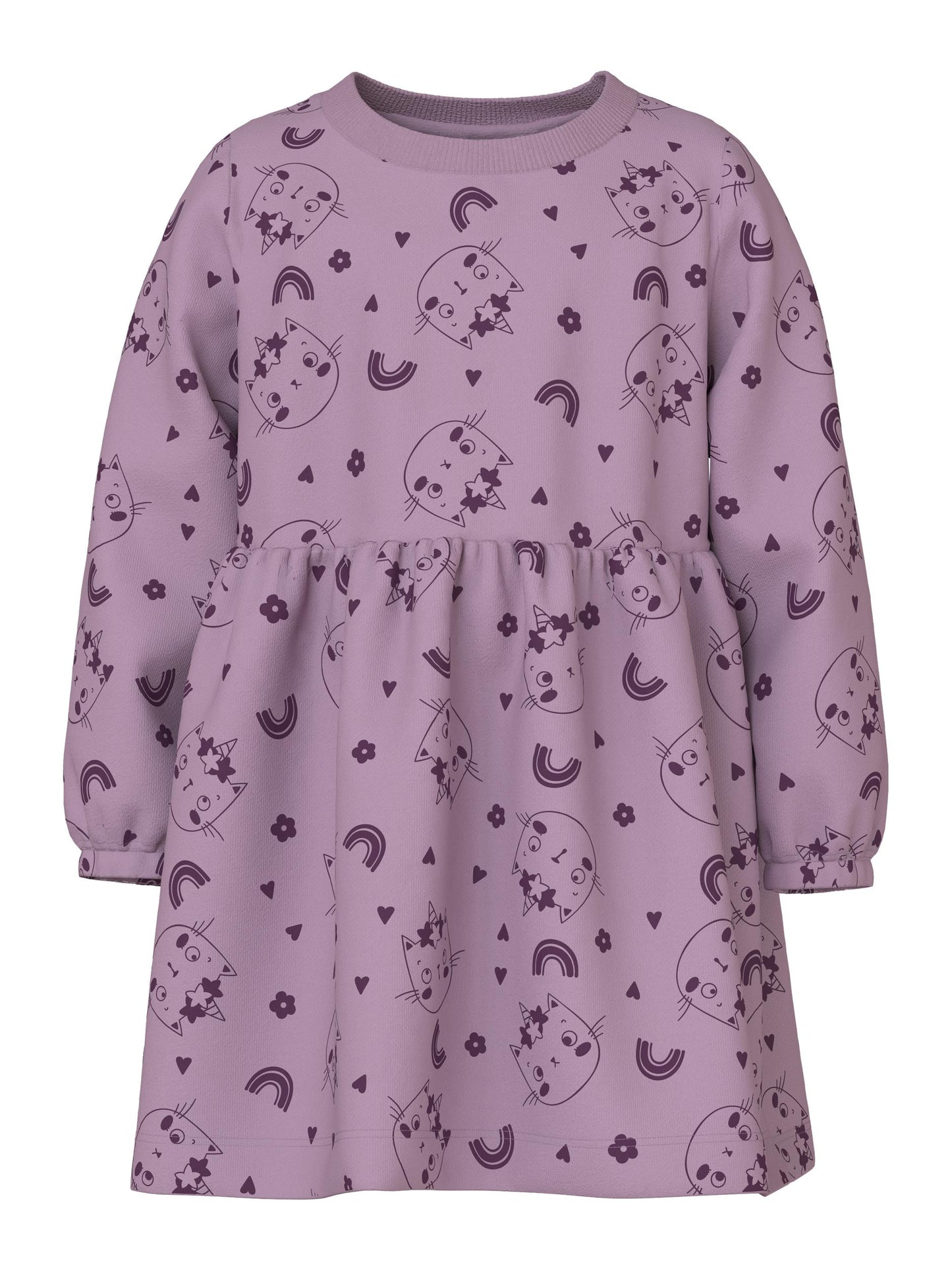 NMFVILUBA LS SWE DRESS BRU S1