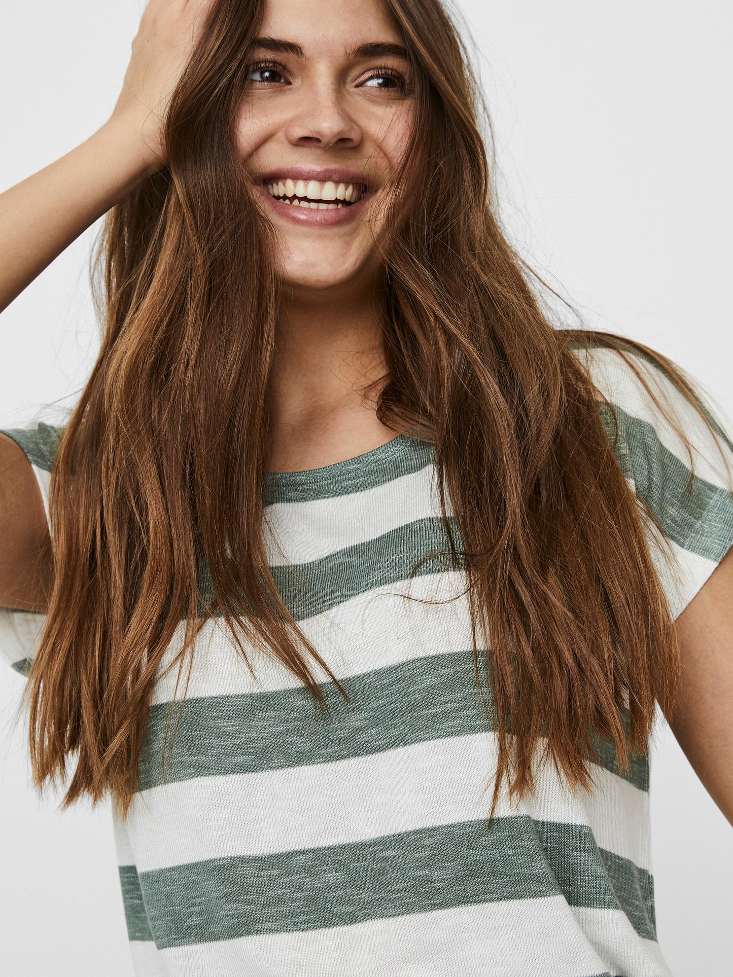 VMWIDE STRIPE S/L TOP GA JRS