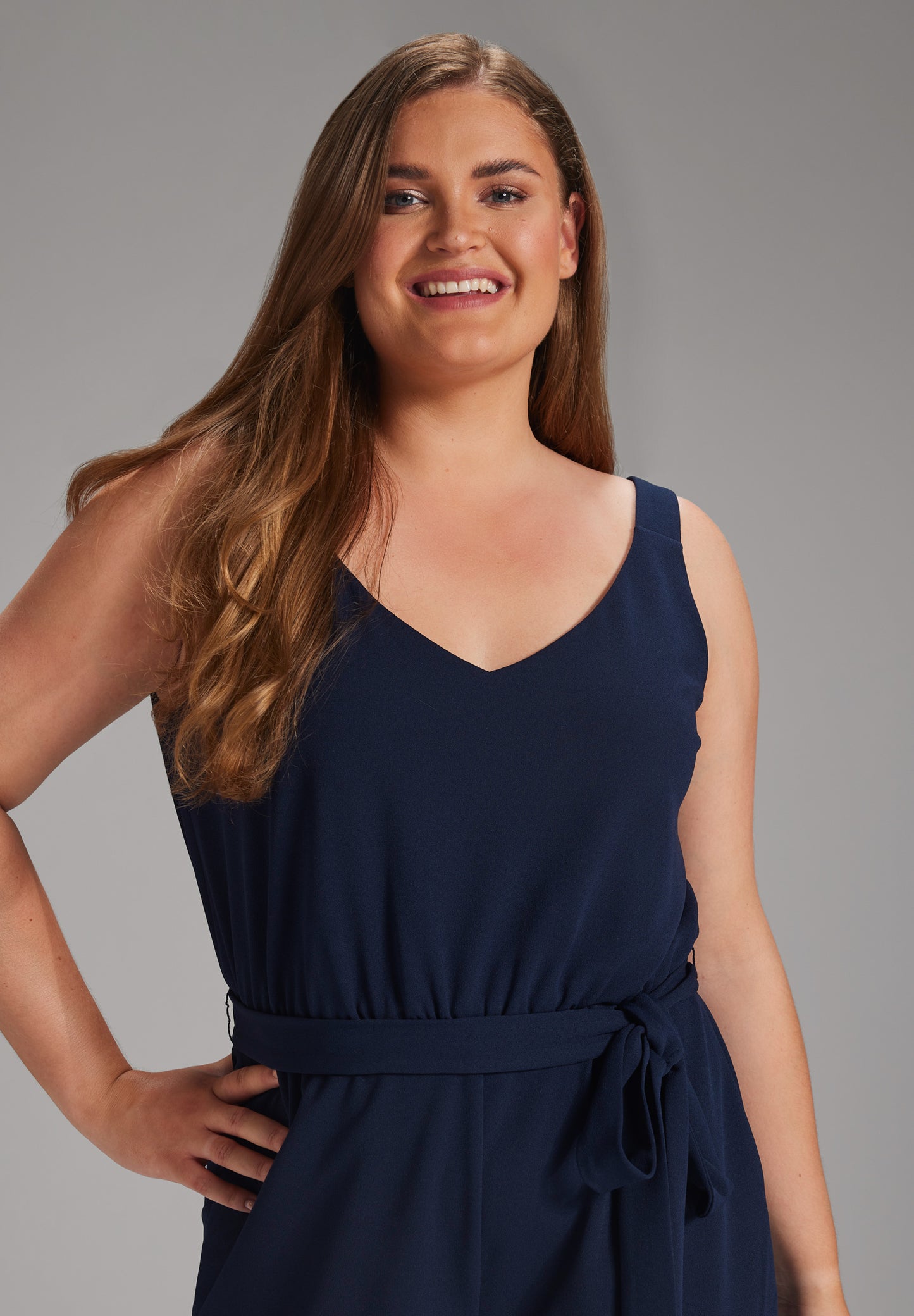 Curve / Jumpsuit aus elastischer Crepeware