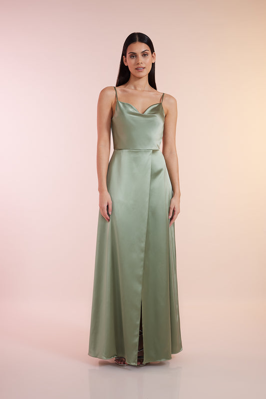 Evening waterfall dress