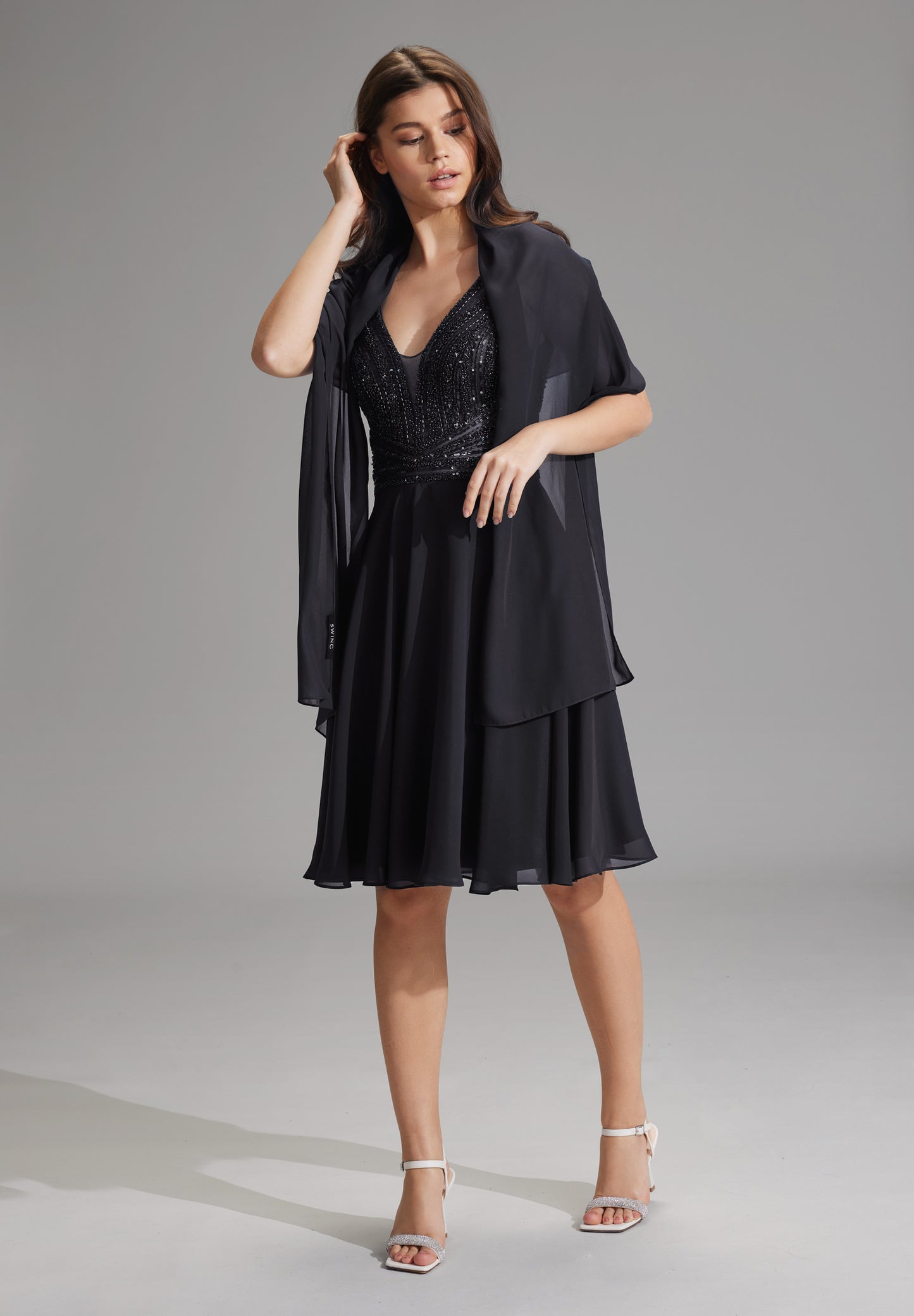 Stola aus Chiffon
