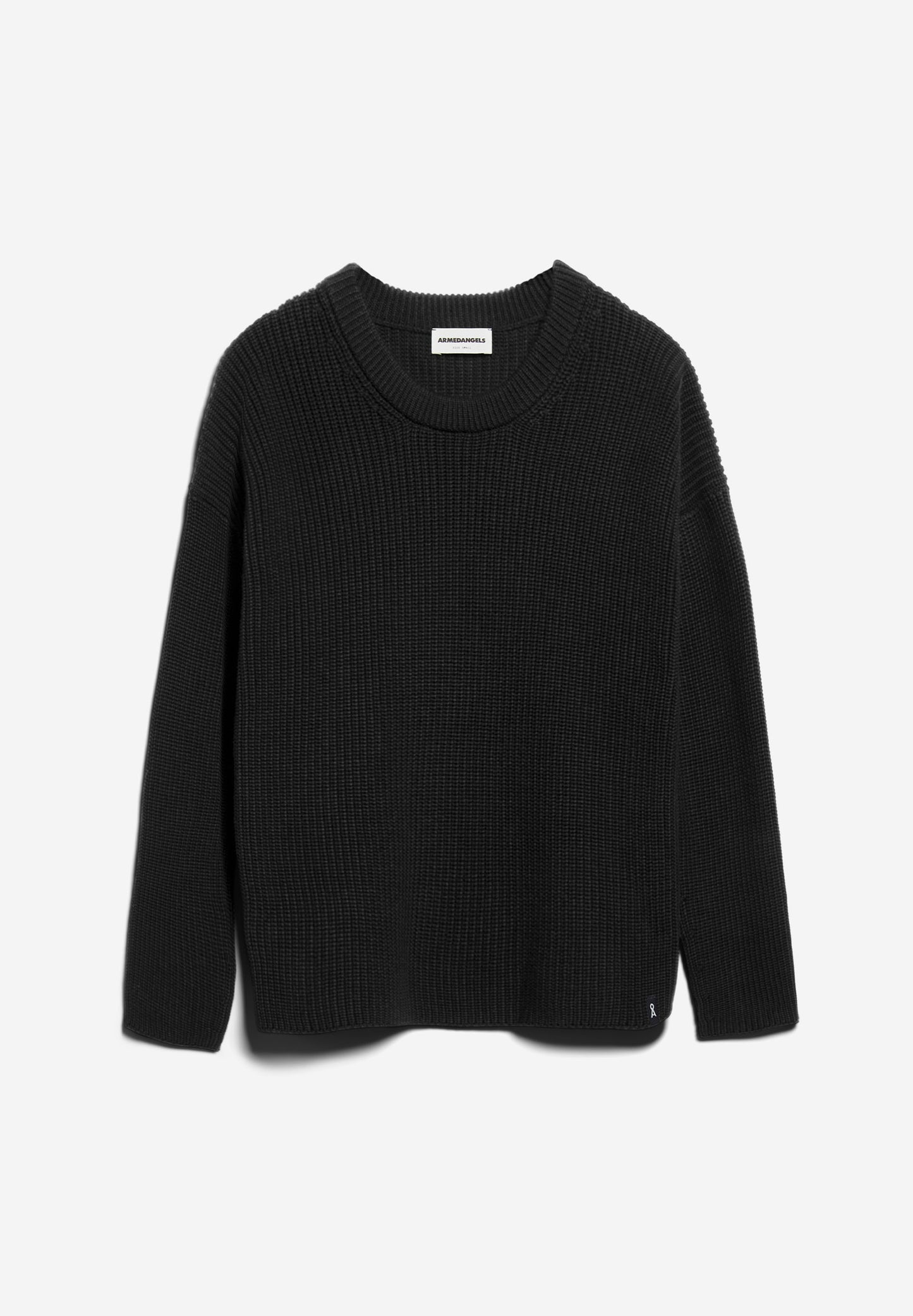 NURIAAS Strick Pullover Solid, black