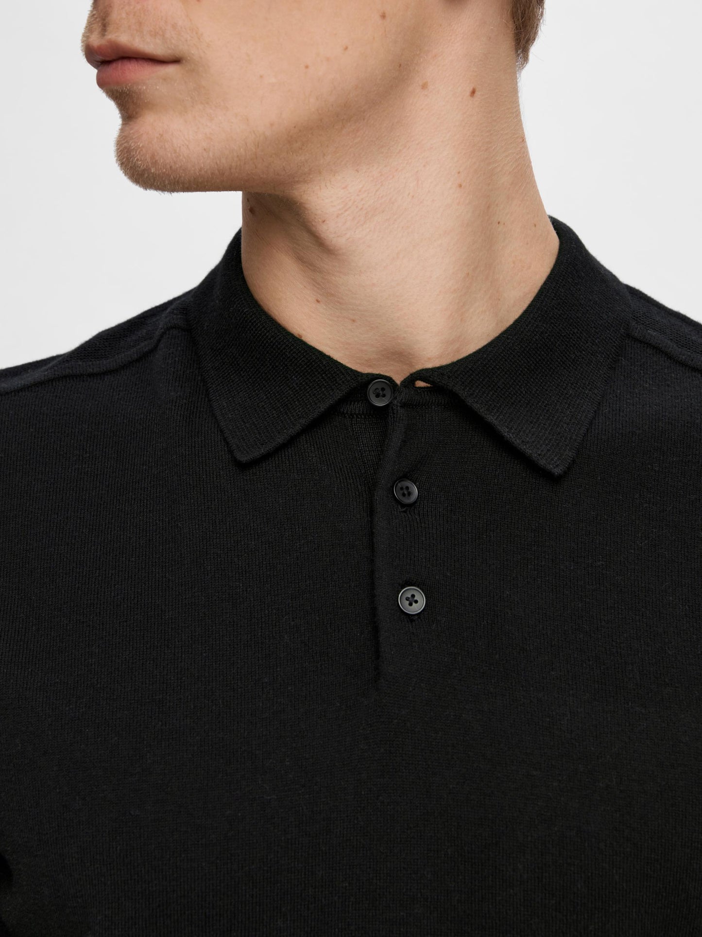 SLHBERG SS KNIT POLO NOOS