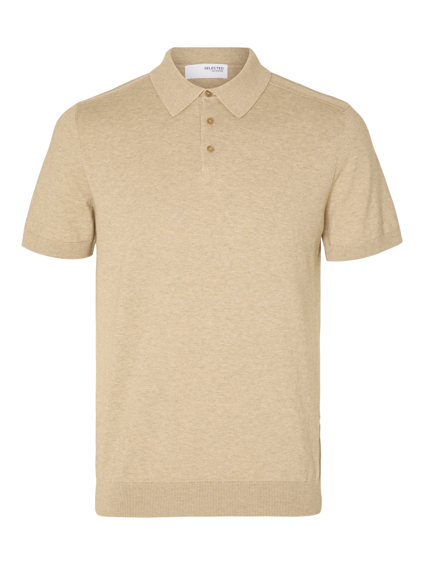 SLHBERG SS KNIT POLO NOOS