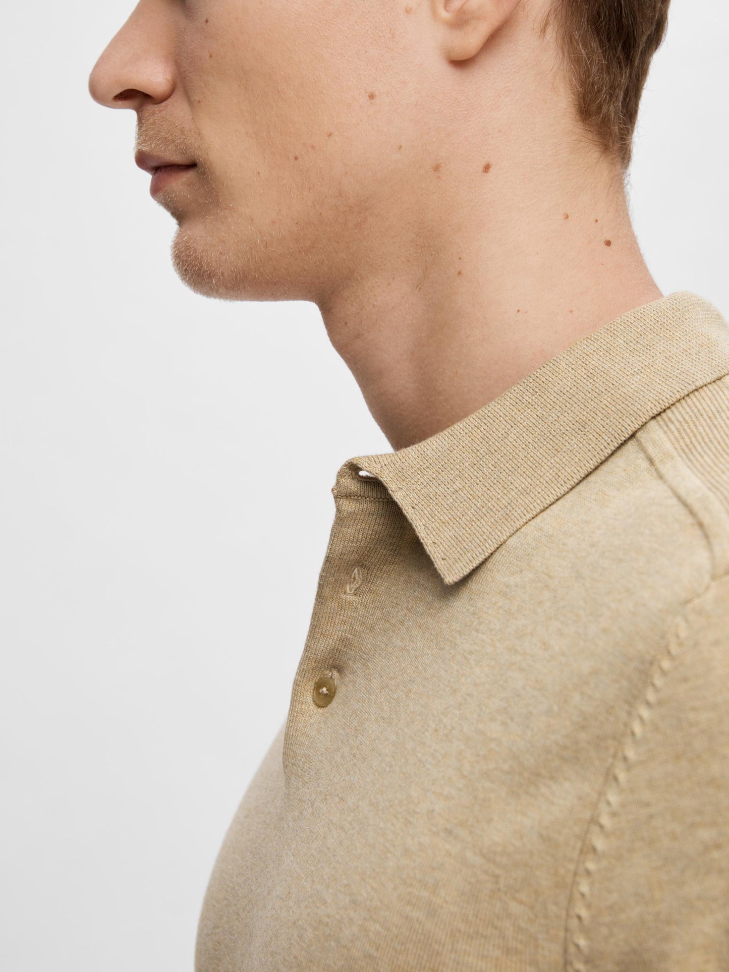 SLHBERG SS KNIT POLO NOOS