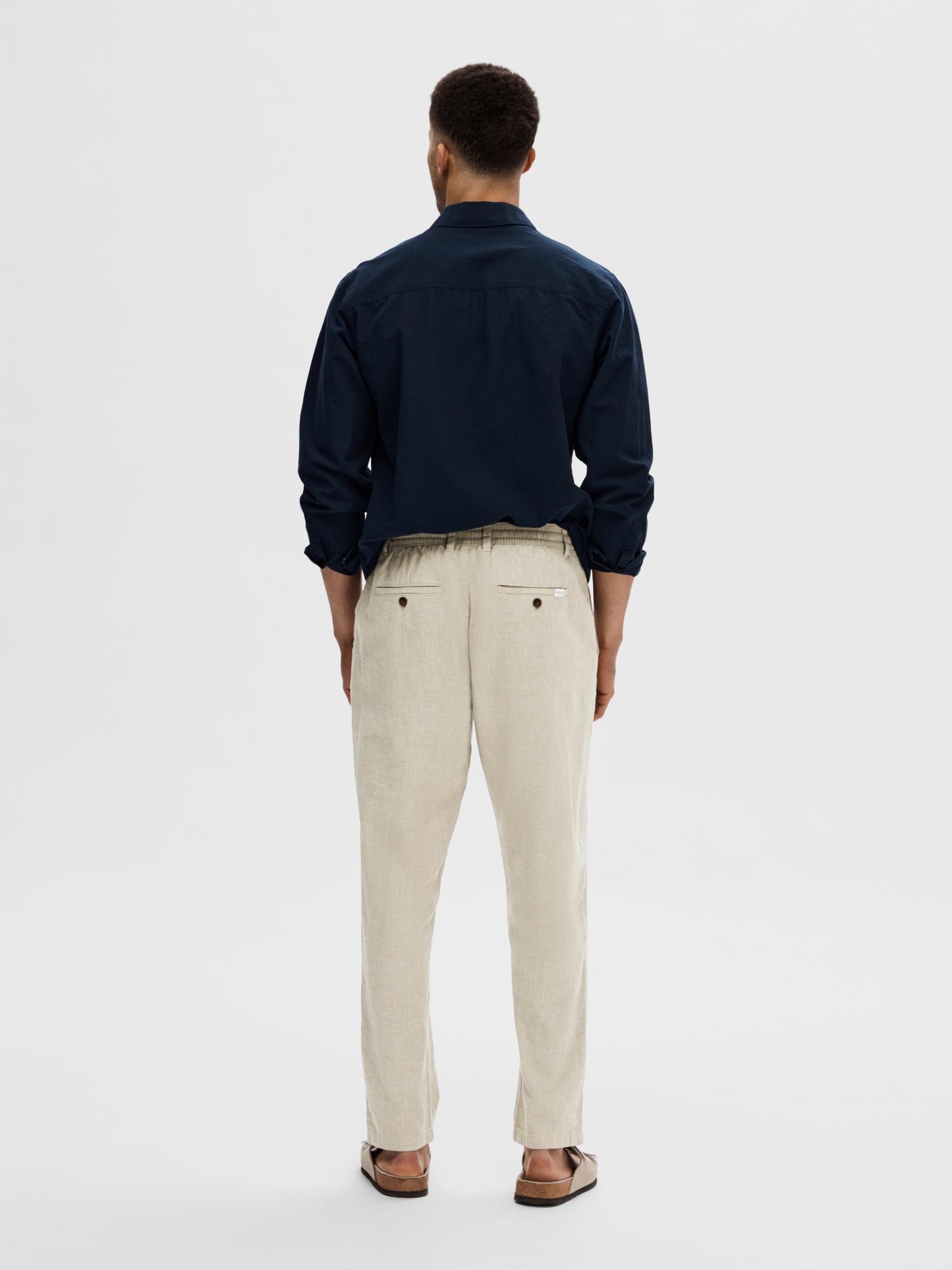 SLH172-SLIMTAPE BRODY LINEN PANT NOOS