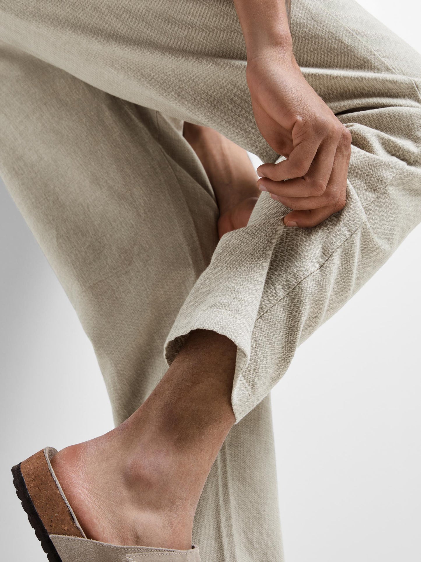 SLH172-SLIMTAPE BRODY LINEN PANT NOOS