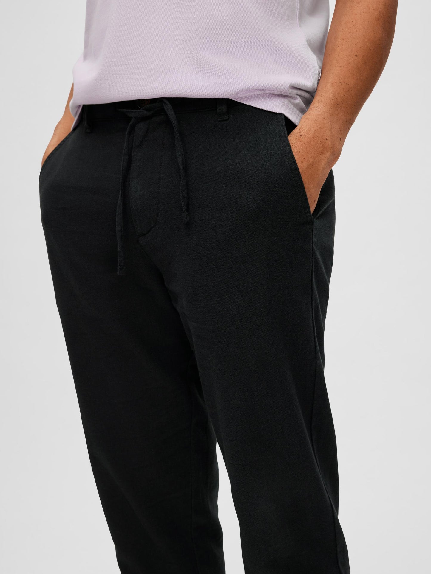 SLH172-SLIMTAPE BRODY LINEN PANT NOOS