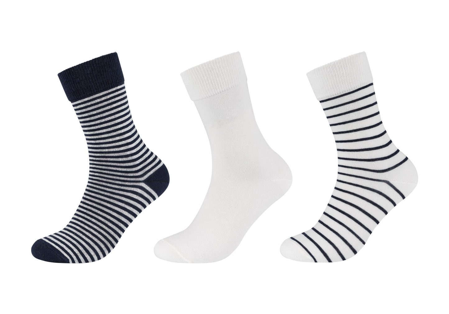 Unisex essentials organic patterned Socks 3p