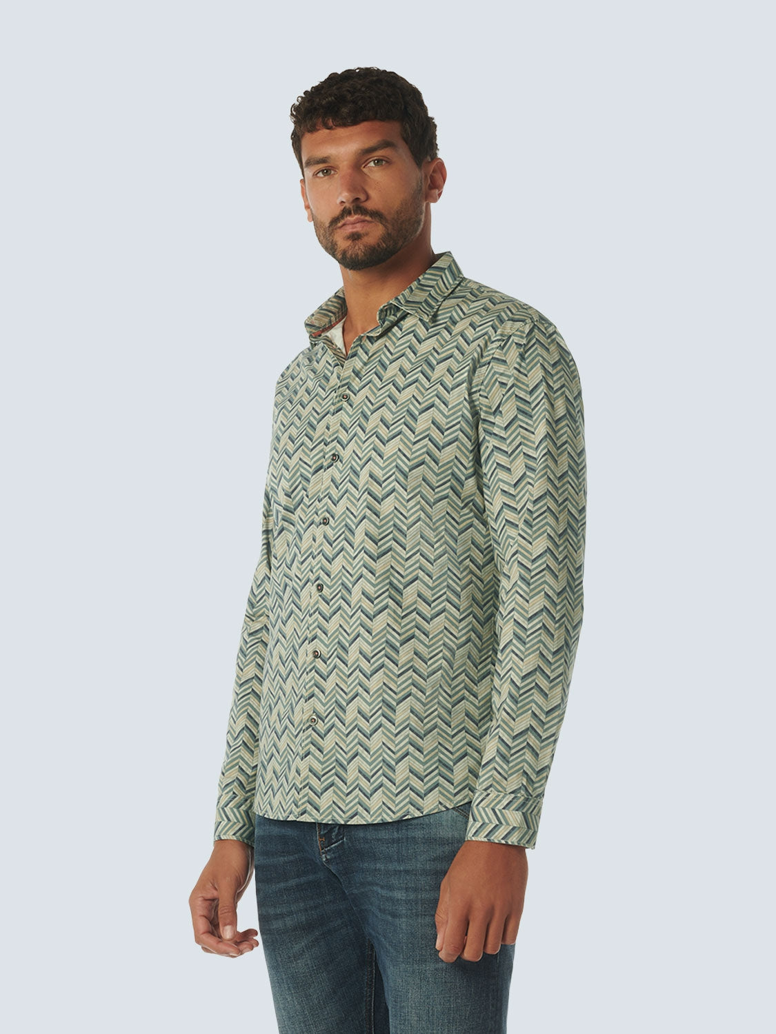 Shirt Stretch Allover Printed