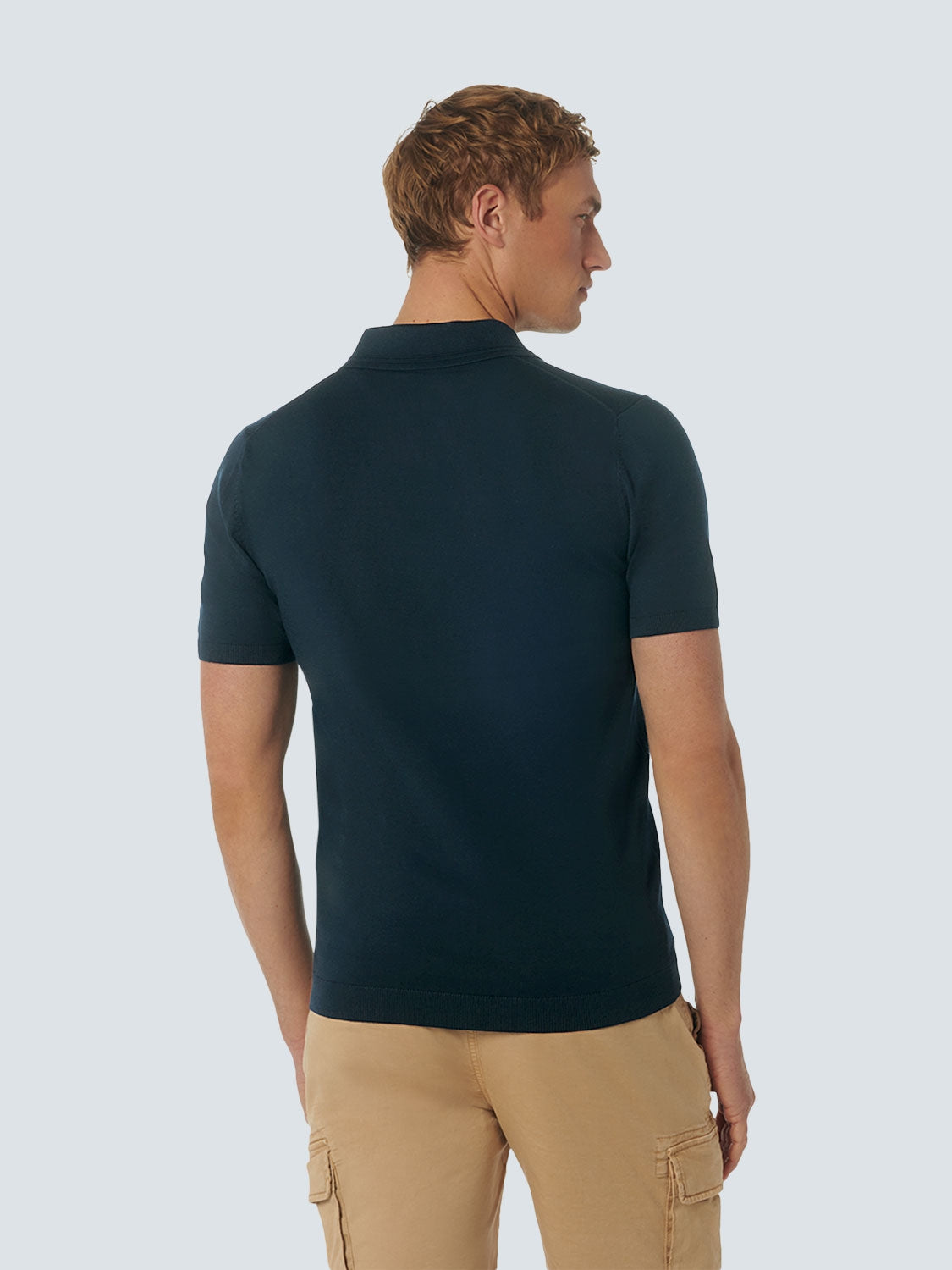 Pullover Short Sleeve Polo 2 Coloured Jacquard