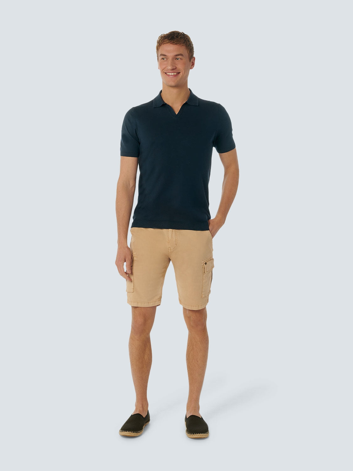 Pullover Short Sleeve Polo 2 Coloured Jacquard