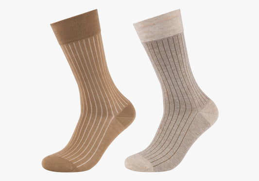 Men ca-soft shadow stripes Socks 2p