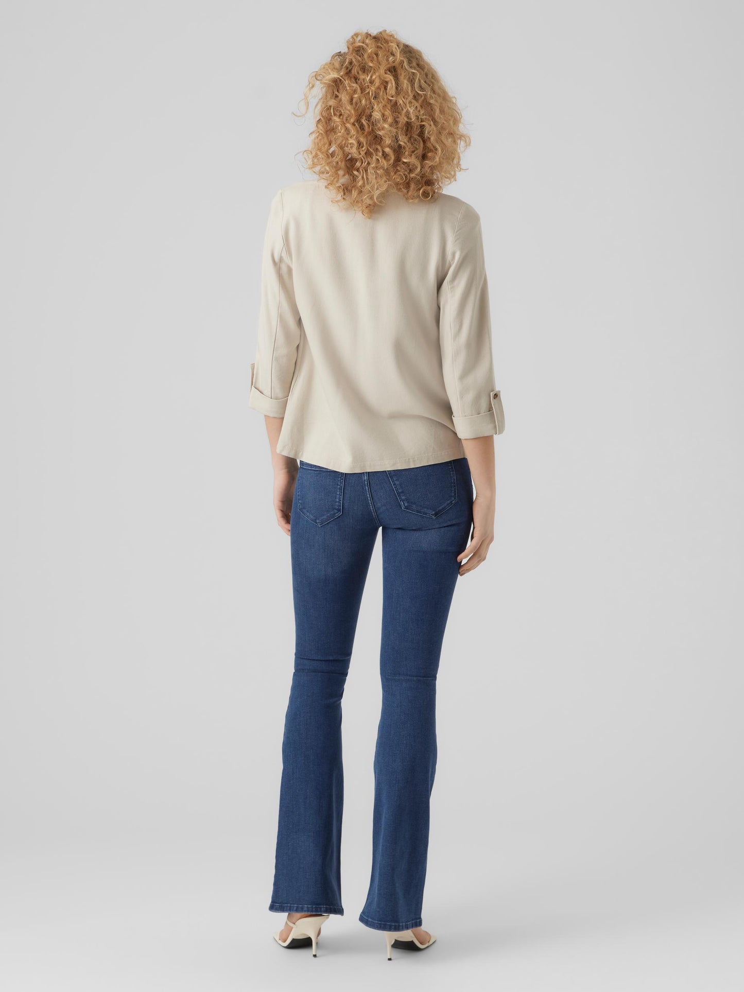 VMJESMILO 3/4 LOOSE BLAZER WVN GA NOOS