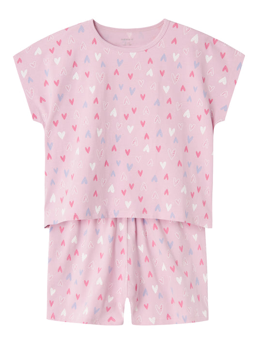 NKFNIGHTSET CAP PINK HEARTS NOOS