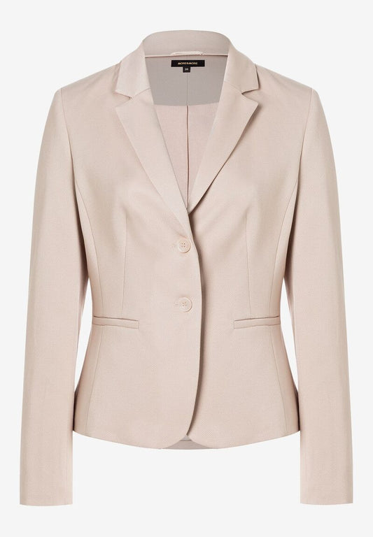 Blazer mit feiner Struktur  beige  Frühjahrs-Kollektion