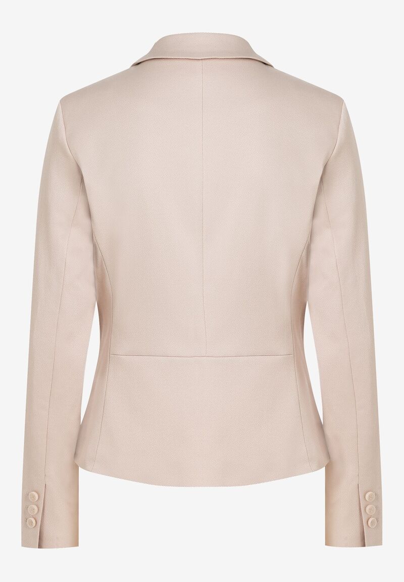 Blazer mit feiner Struktur  beige  Frühjahrs-Kollektion