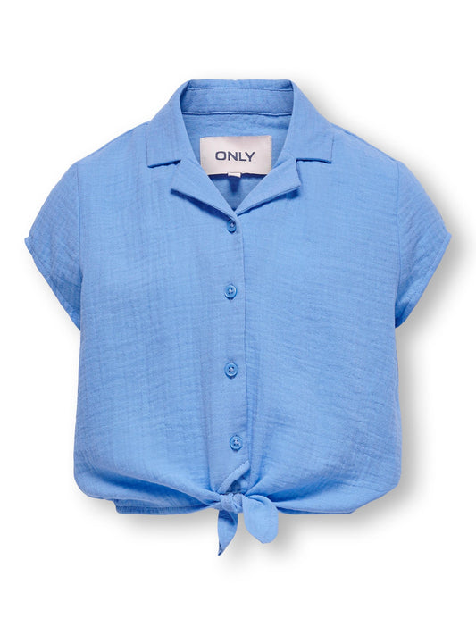 KOGTHYRA CAPSLEEVE KNOT SHIRT WVN