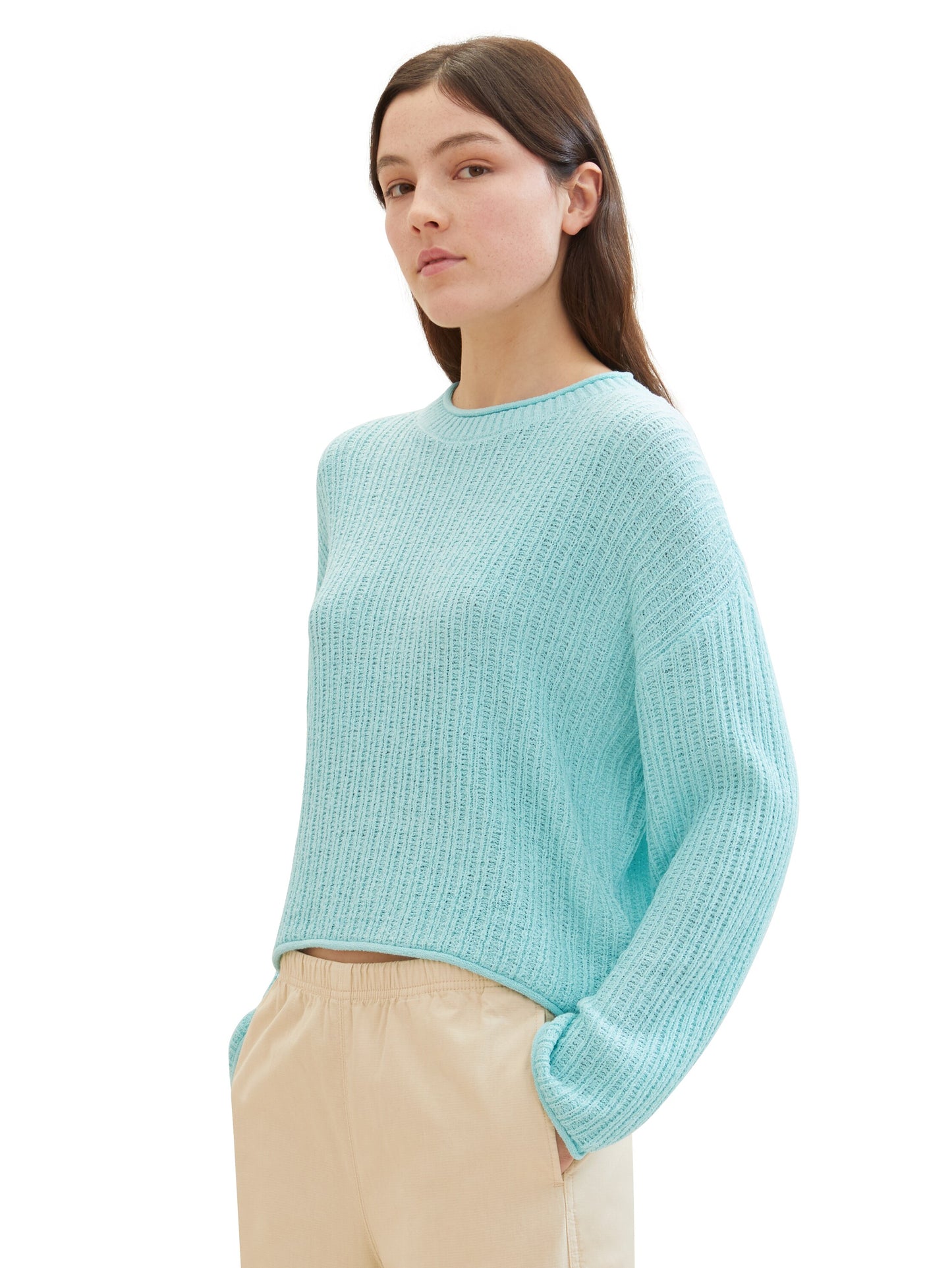 Strickpullover mit Struktur