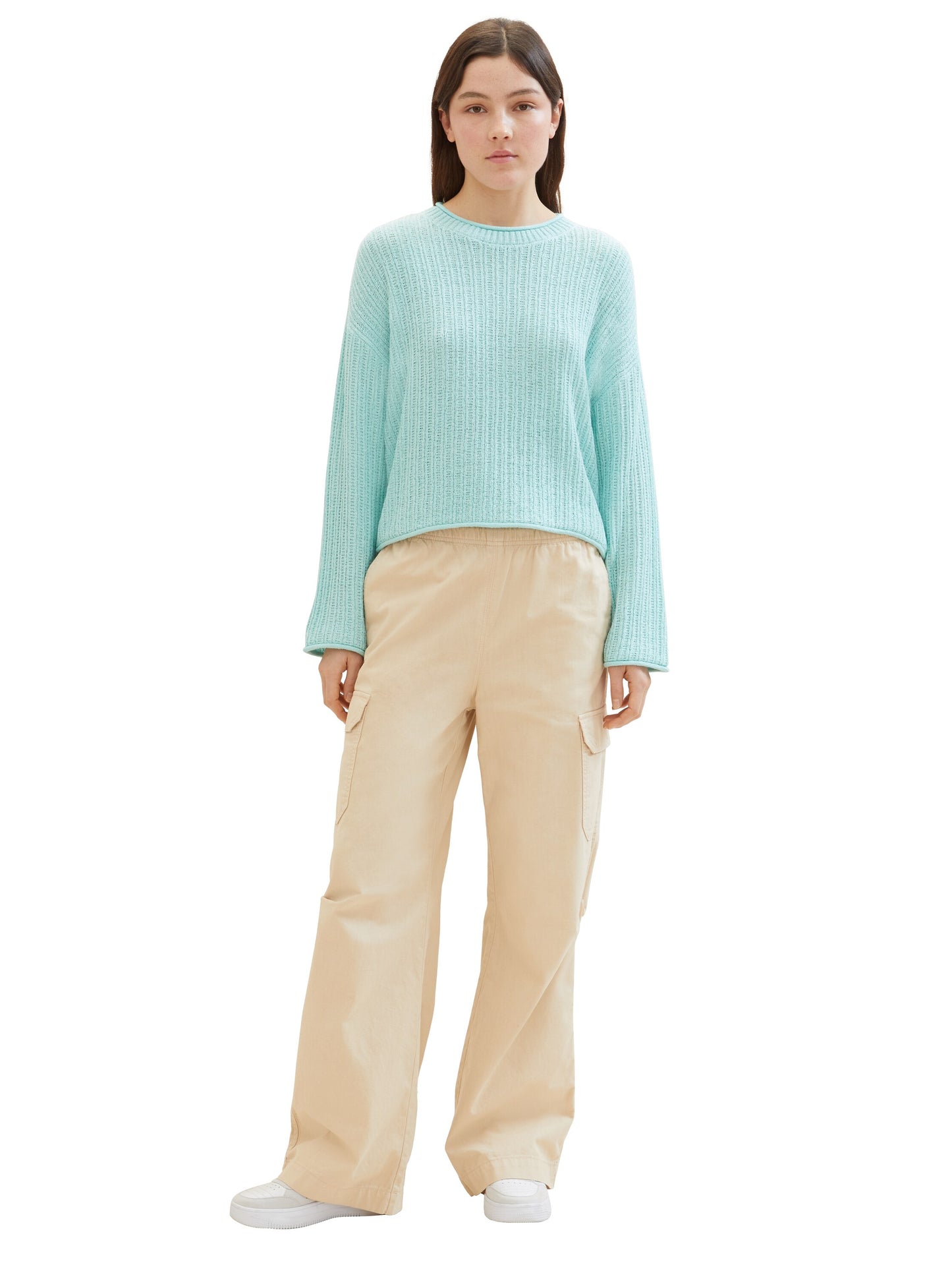 Strickpullover mit Struktur